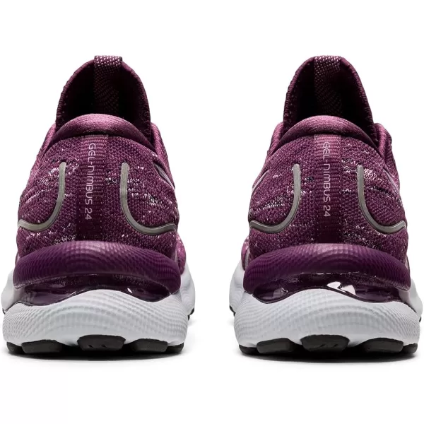 imageASICS Womens GelNimbus 24 Mesh Knit Running ShoesDeep PlumRosequartz