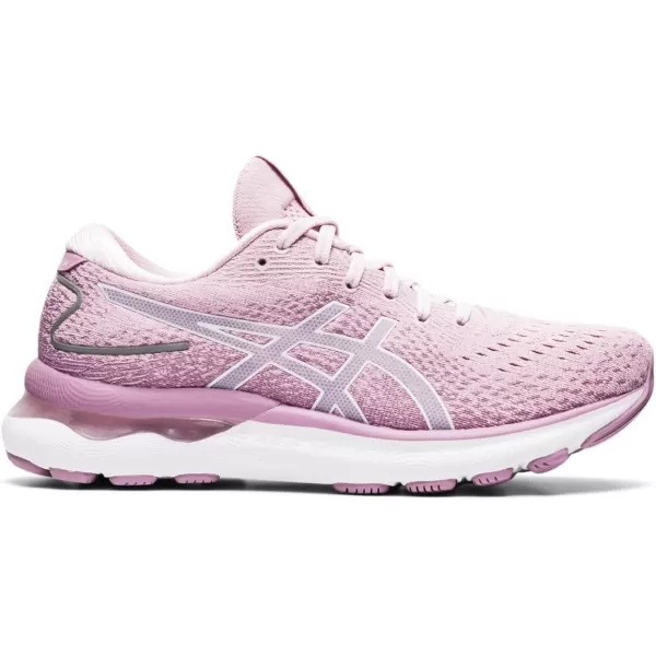 imageASICS Womens GelNimbus 24 Running ShoesBarely RoseWhite