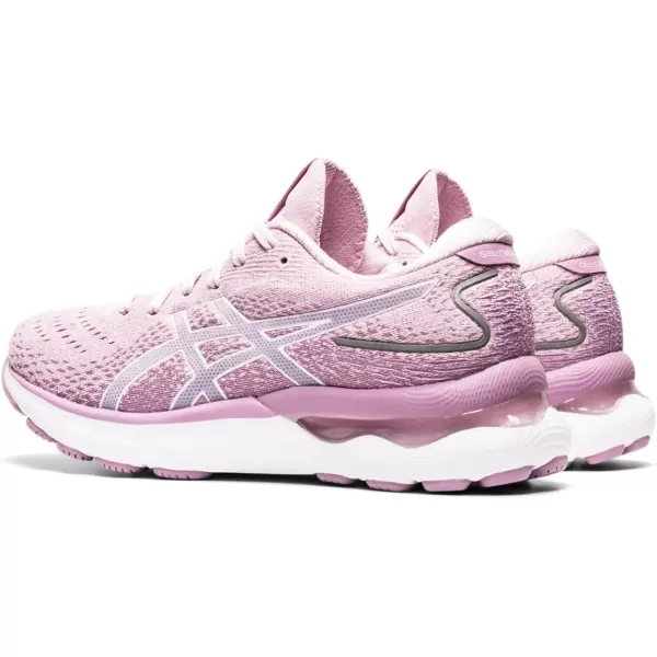 imageASICS Womens GelNimbus 24 Running ShoesBarely RoseWhite