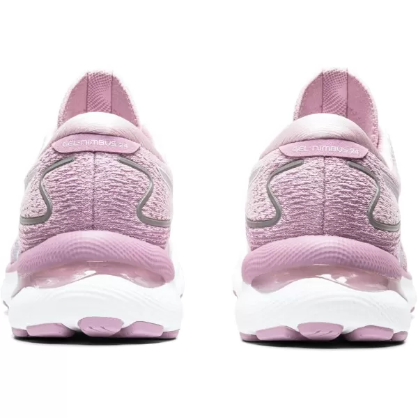 imageASICS Womens GelNimbus 24 Running ShoesBarely RoseWhite