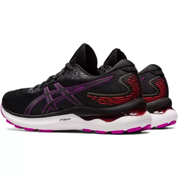 imageASICS Womens GelNimbus 24 Running ShoesBlackOrchid
