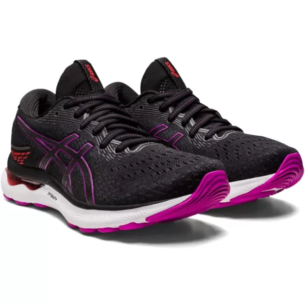 imageASICS Womens GelNimbus 24 Running ShoesBlackOrchid