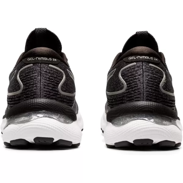 imageASICS Womens GelNimbus 24 Running ShoesBlackPure Silver