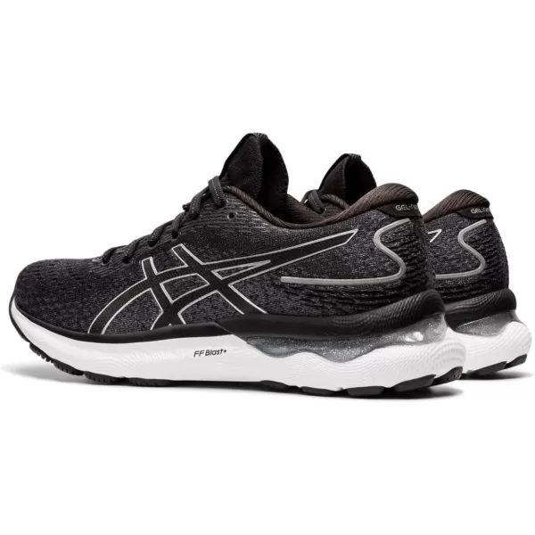 imageASICS Womens GelNimbus 24 Running ShoesBlackPure Silver