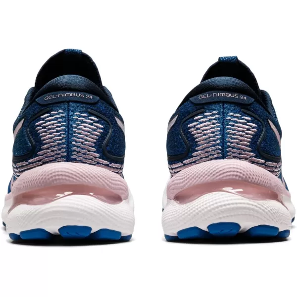 imageASICS Womens GelNimbus 24 Running ShoesFrench BlueBarely Rose