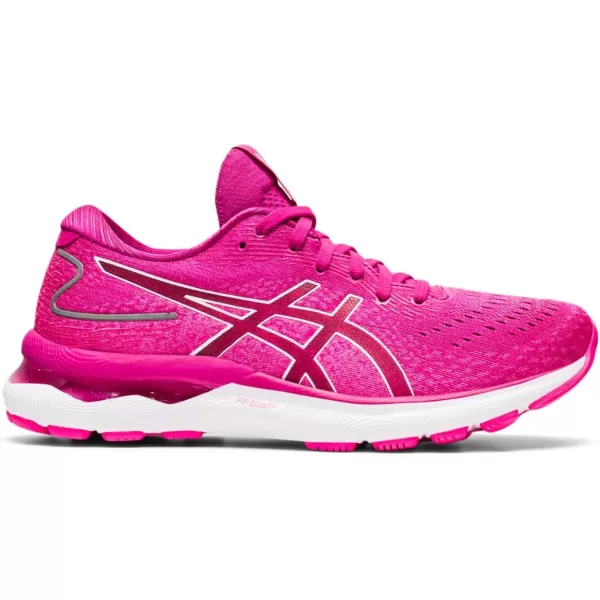 imageASICS Womens GelNimbus 24 Running ShoesFuchsia RedWhite