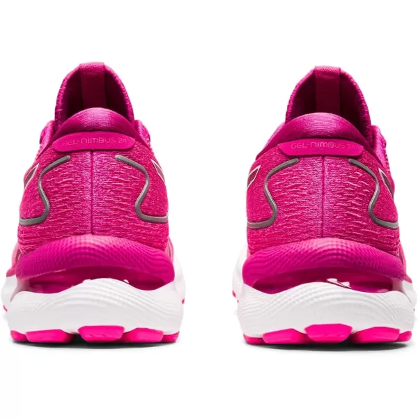 imageASICS Womens GelNimbus 24 Running ShoesFuchsia RedWhite