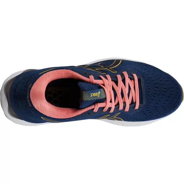 imageASICS Womens GelNimbus 24 Running ShoesMidnight BlueTiger Yellow