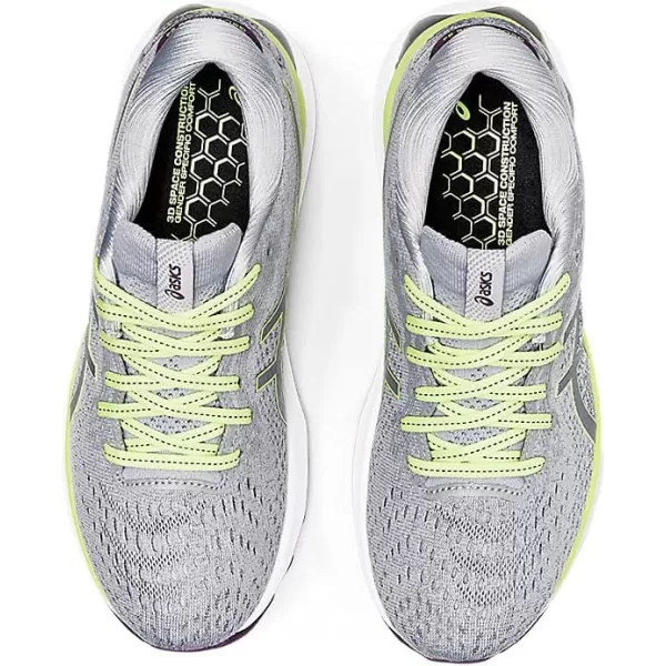 imageASICS Womens GelNimbus 24 Running ShoesPiedmont GreyLime Green