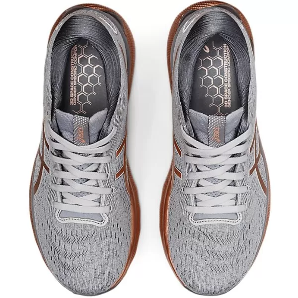 imageASICS Womens GelNimbus 24 Running ShoesPiedmont GreyRose Gold