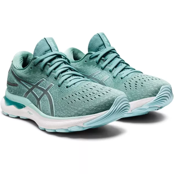 imageASICS Womens GelNimbus 24 Running ShoesSageClear Blue