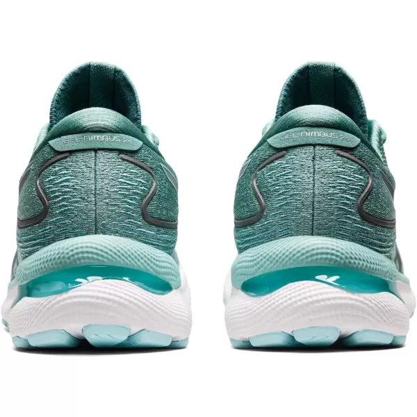 imageASICS Womens GelNimbus 24 Running ShoesSageClear Blue