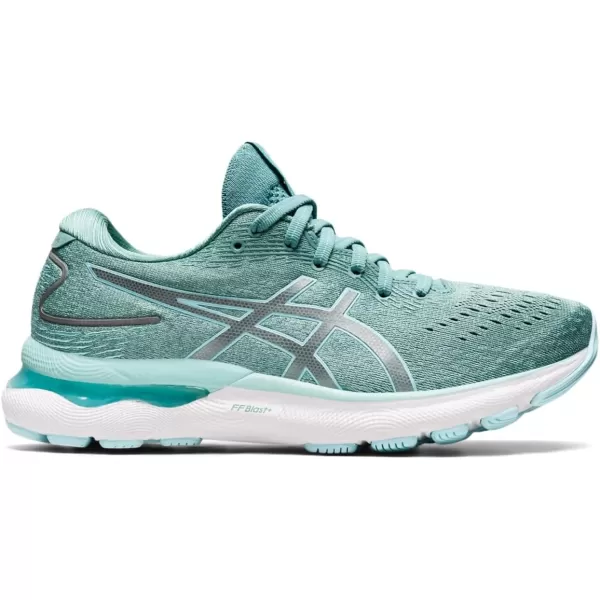 imageASICS Womens GelNimbus 24 Running ShoesSageClear Blue
