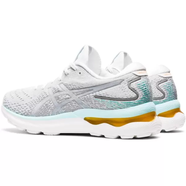 imageASICS Womens GelNimbus 24 Running ShoesWhitePure Silver