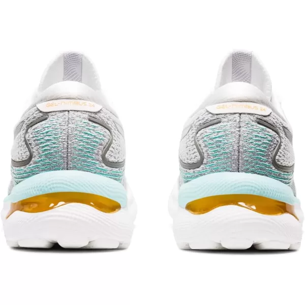 imageASICS Womens GelNimbus 24 Running ShoesWhitePure Silver