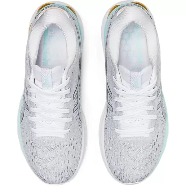 imageASICS Womens GelNimbus 24 Running ShoesWhitePure Silver