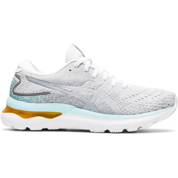 imageASICS Womens GelNimbus 24 Running ShoesWhitePure Silver