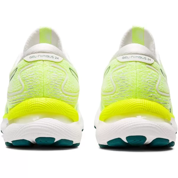 imageASICS Womens GelNimbus 24 Running ShoesWhiteVelvet Pine