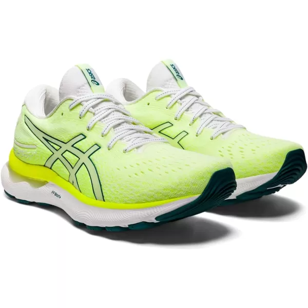 imageASICS Womens GelNimbus 24 Running ShoesWhiteVelvet Pine