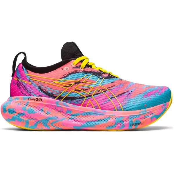 imageASICS Womens GelNimbus 25 Running ShoesAquariumVibrant Yellow