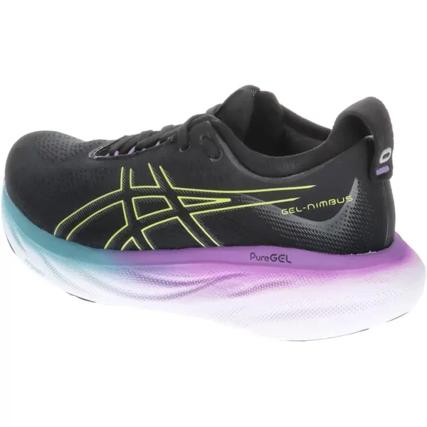 imageASICS Womens GelNimbus 25 Running ShoesBlack Glow Yellow