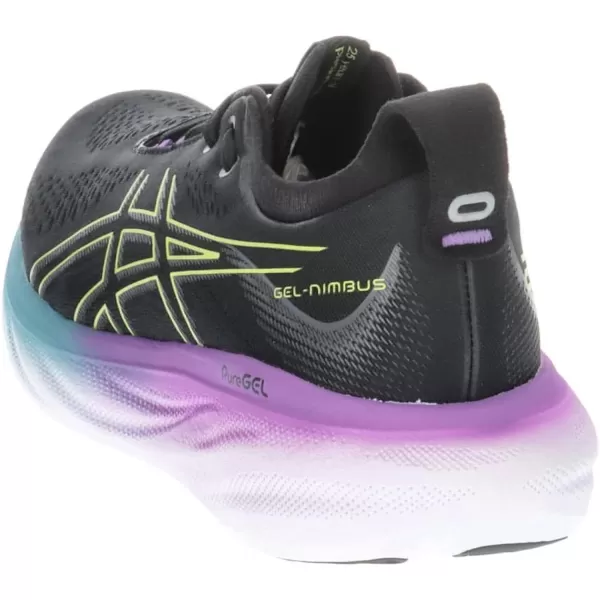 imageASICS Womens GelNimbus 25 Running ShoesBlack Glow Yellow