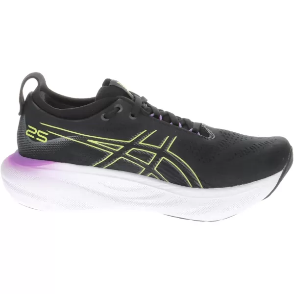 imageASICS Womens GelNimbus 25 Running ShoesBlack Glow Yellow