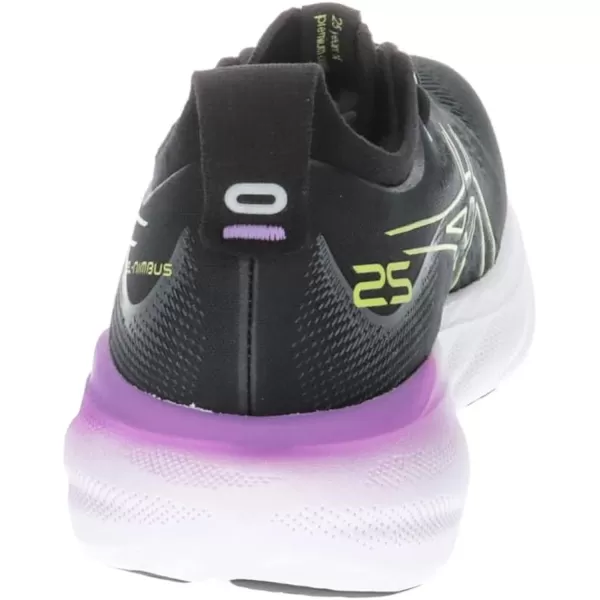 imageASICS Womens GelNimbus 25 Running ShoesBlack Glow Yellow