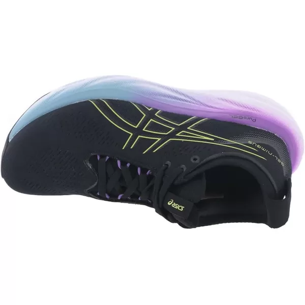 imageASICS Womens GelNimbus 25 Running ShoesBlack Glow Yellow