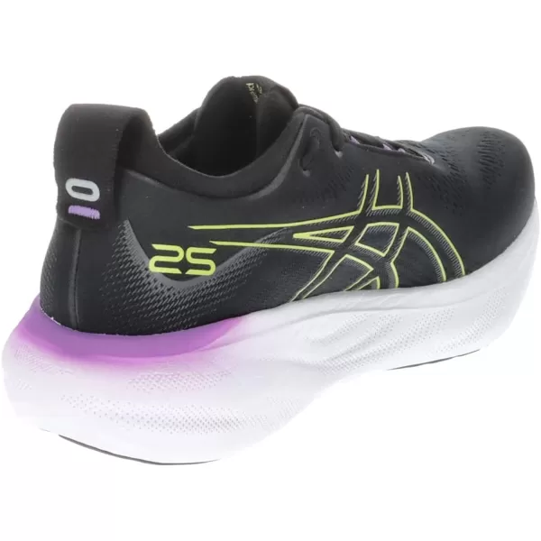 imageASICS Womens GelNimbus 25 Running ShoesBlack Glow Yellow