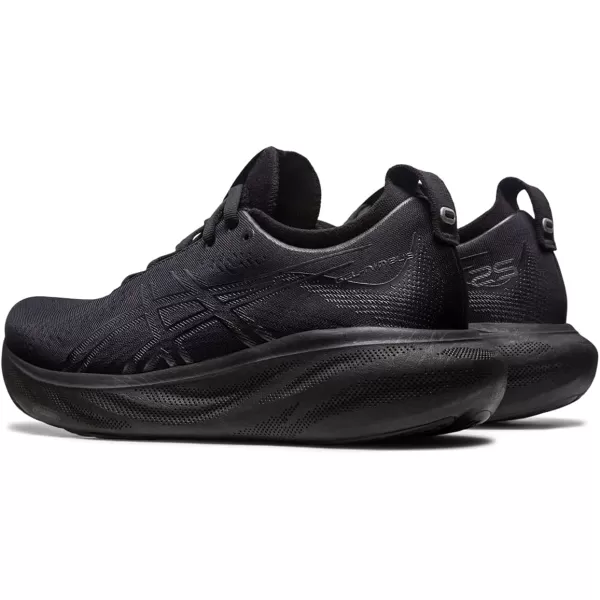 imageASICS Womens GelNimbus 25 Running ShoesBlackGraphite Grey
