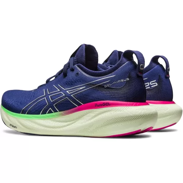 imageASICS Womens GelNimbus 25 Running ShoesIndigo BluePure Silver