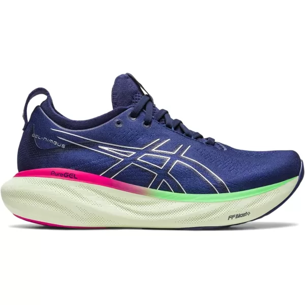 imageASICS Womens GelNimbus 25 Running ShoesIndigo BluePure Silver