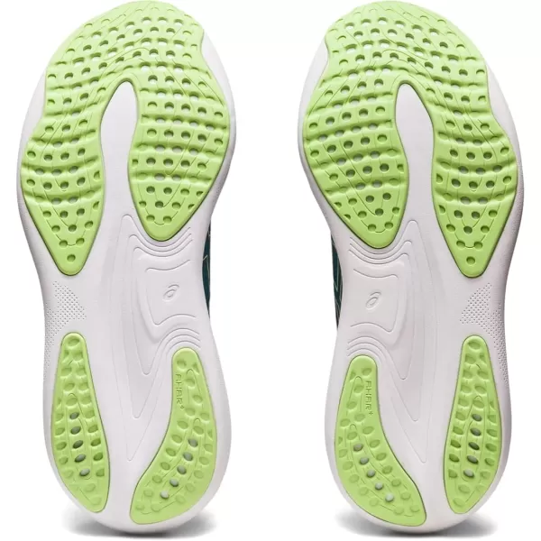 imageASICS Womens GelNimbus 25 Running ShoesInk TealLime Green