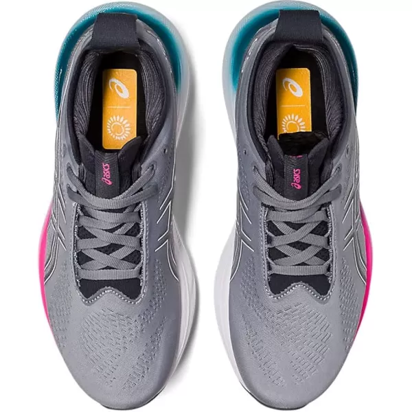 imageASICS Womens GelNimbus 25 Running ShoesSheet RockWhite