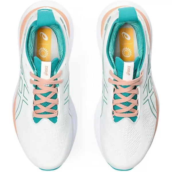 imageASICS Womens GelNimbus 25 Running ShoesWhiteLapis