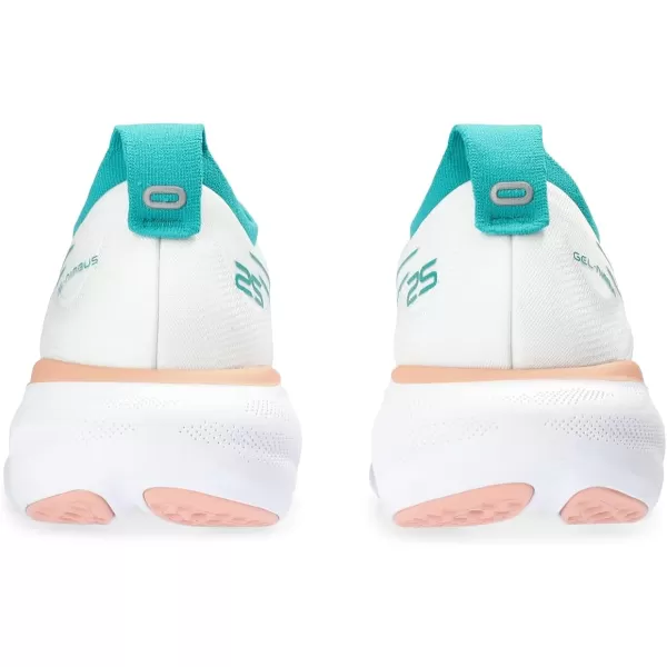 imageASICS Womens GelNimbus 25 Running ShoesWhiteLapis