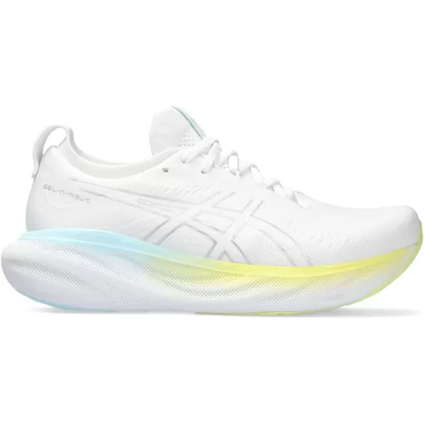 imageASICS Womens GelNimbus 25 Running ShoesWhitePure Silver