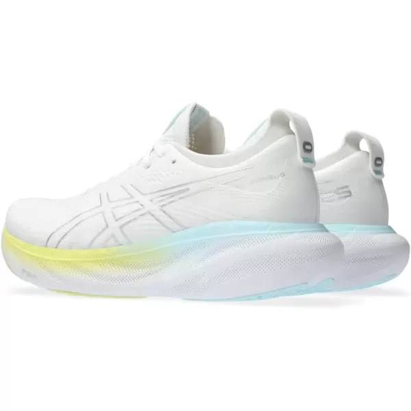 imageASICS Womens GelNimbus 25 Running ShoesWhitePure Silver