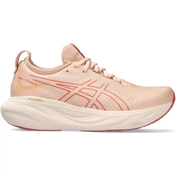 imageASICS Womens GelNimbus 25 RunningPale ApricotLight Garnet