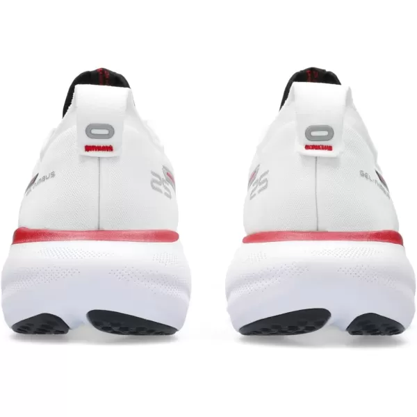 imageASICS Womens GelNimbus 25 RunningWhiteClassic Red