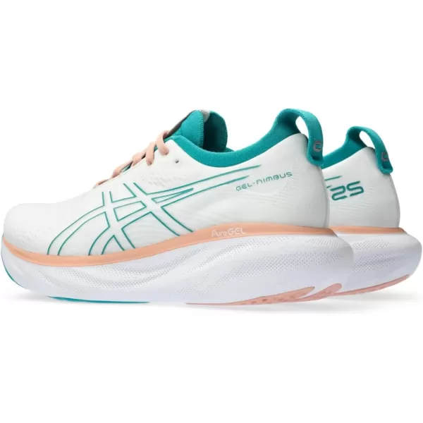 imageASICS Womens GelNimbus 25 RunningWhiteLapis