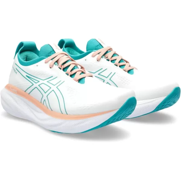 imageASICS Womens GelNimbus 25 RunningWhiteLapis