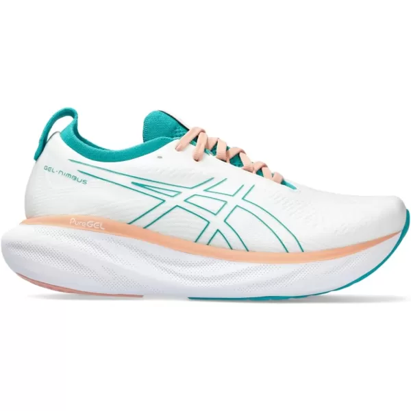 imageASICS Womens GelNimbus 25 RunningWhiteLapis