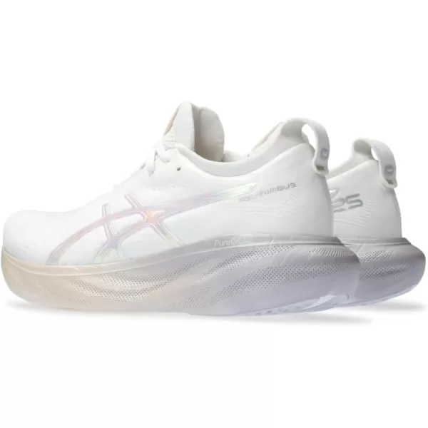imageASICS Womens GelNimbus 25 RunningWhiteRose Dust