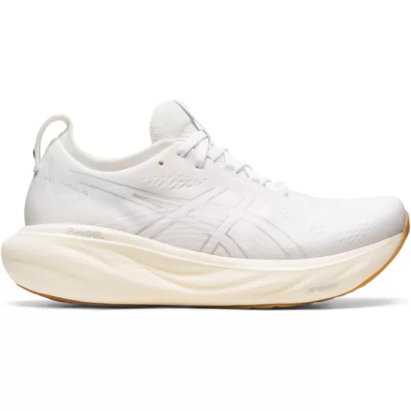 imageASICS Womens GelNimbus 25 RunningWhiteWhite