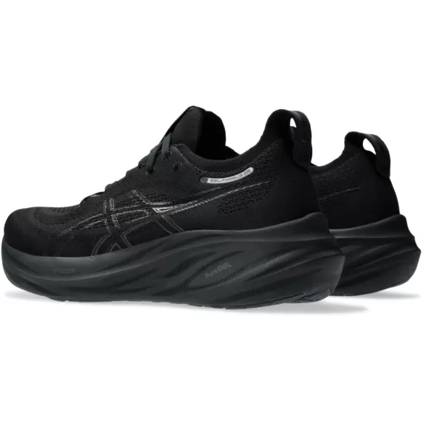imageASICS Womens GelNimbus 26 Running ShoeBlackBlack