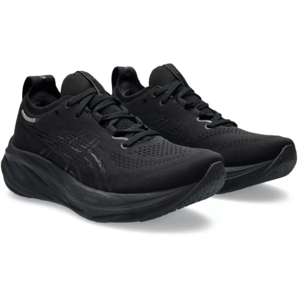 imageASICS Womens GelNimbus 26 Running ShoeBlackBlack