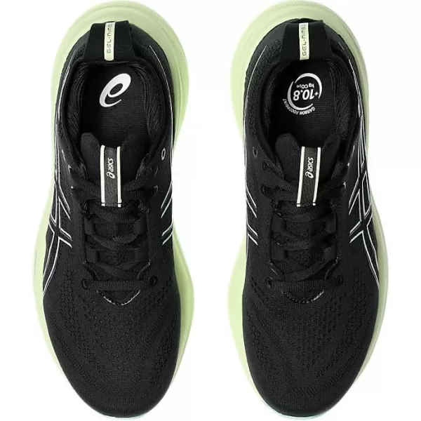 imageASICS Womens GelNimbus 26 Running ShoeBlackCool Matcha