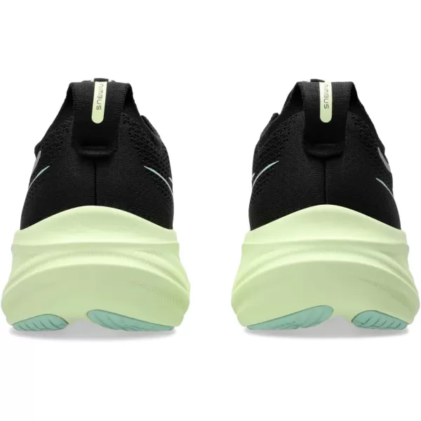 imageASICS Womens GelNimbus 26 Running ShoeBlackCool Matcha